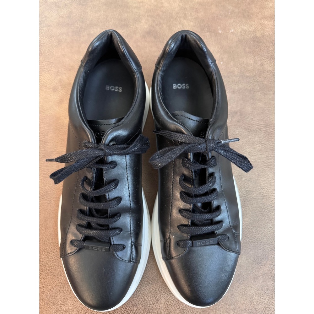 Boss Bulton Runn Men's Black and White Sneakers